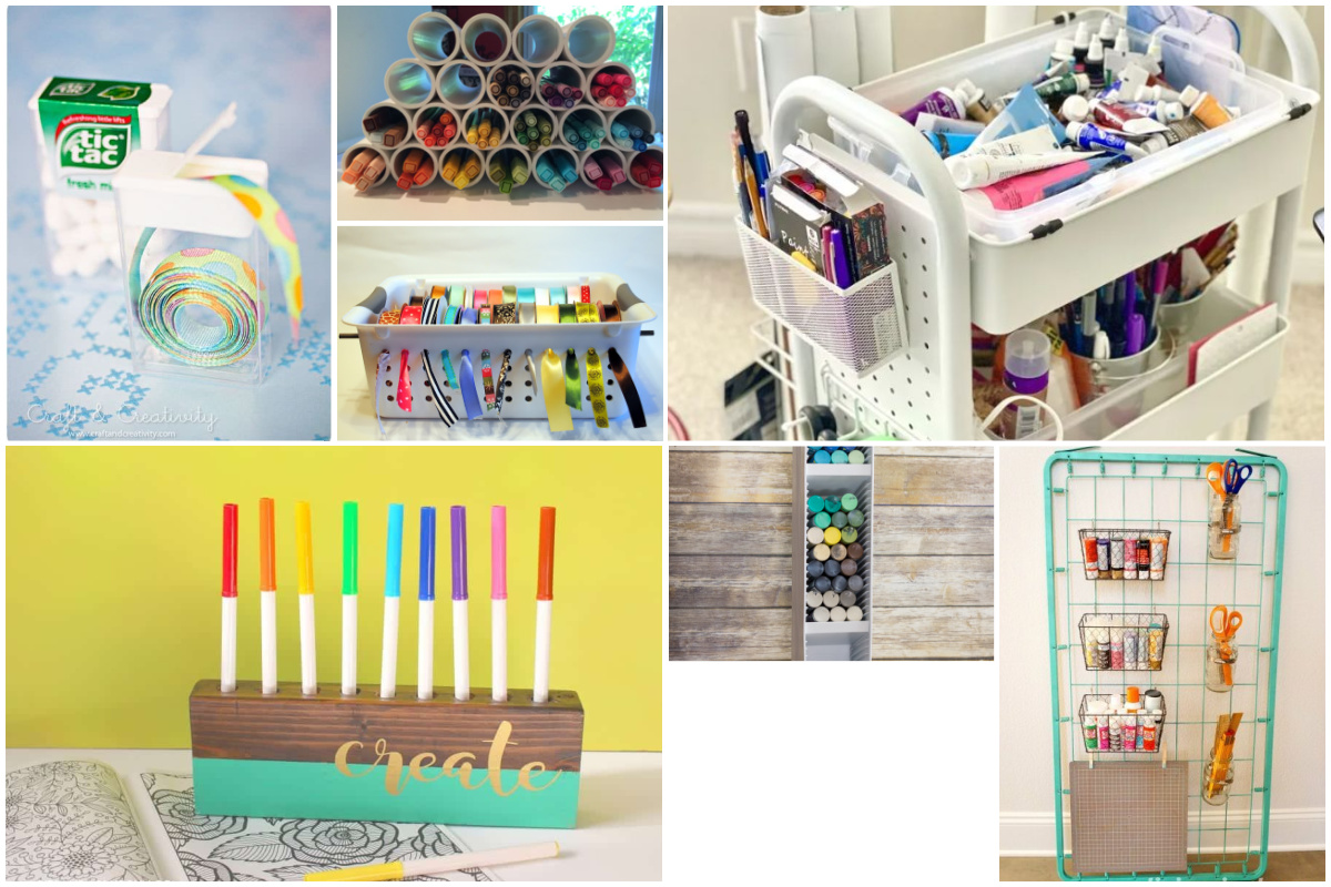 18 Ideas For Organization in the Craft Room