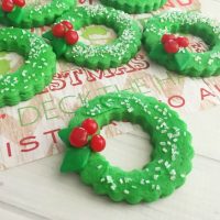 Christmas Cookies Shaped Like Wreaths