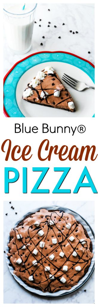 Ice Cream Pizza made with Blue Bunny Ice Cream