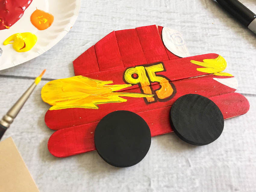 Lightning McQueen Craft for Kids-6