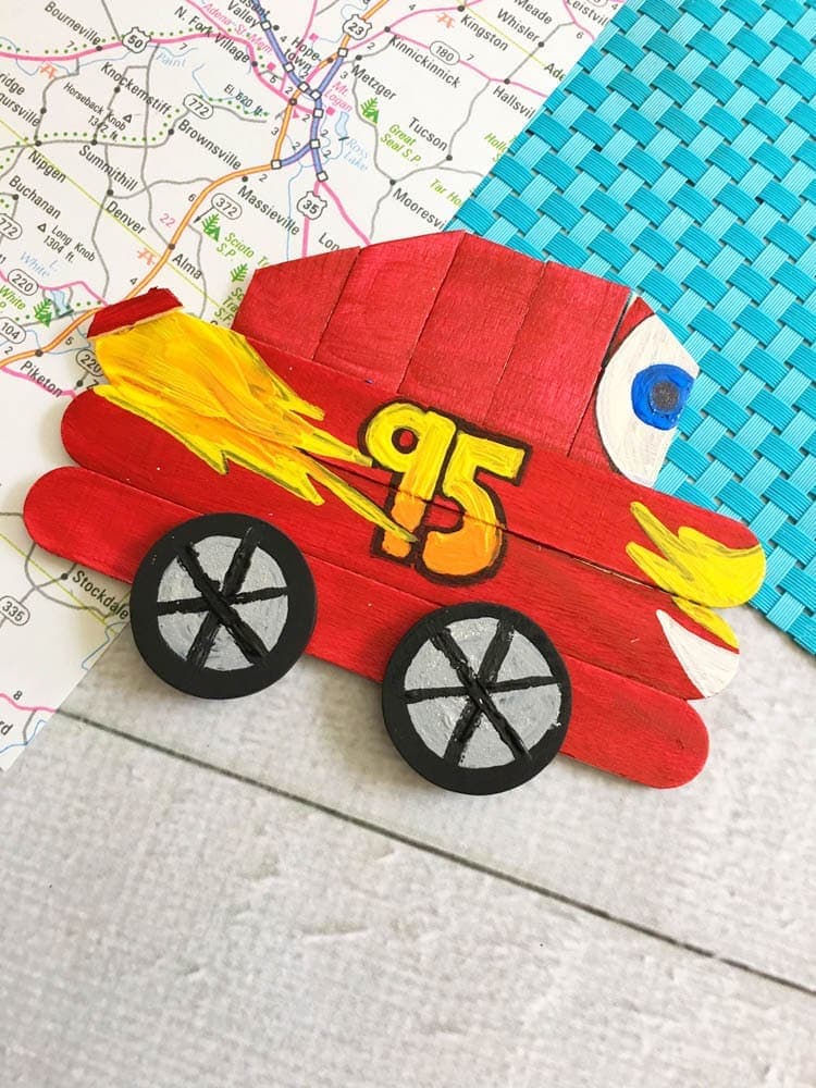 Lightning McQueen Craft for Kids-9