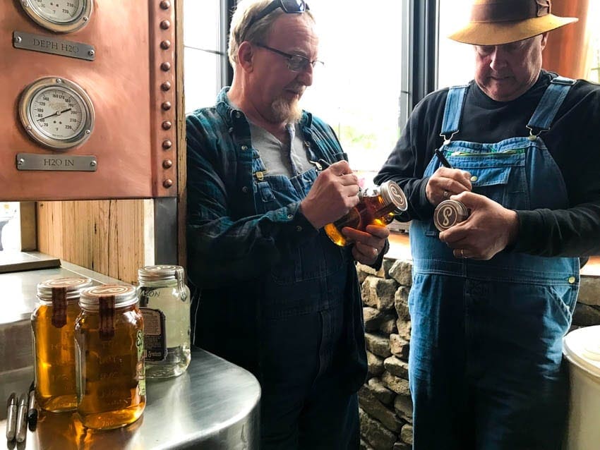 Mark and Digger with the Moonshiners