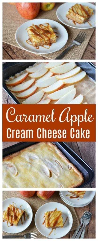 Easy Caramel Apple Cream Cheese Cake