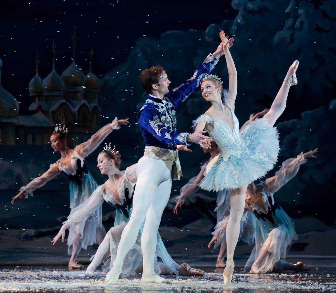 Claire Stallman and J Hooper as Snow Queen and King. Photo by C. McCullers, Atl Ballet