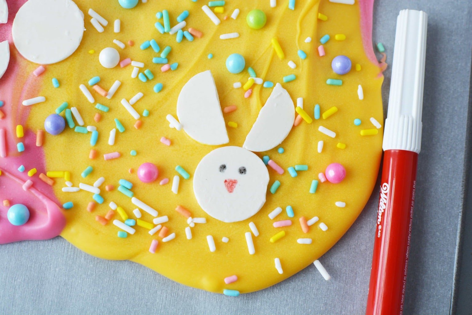 Easter Bunny Candy Bark, Candy Bark for Easter, Easter Bark, Bunny Bark, Easter Candy Bark