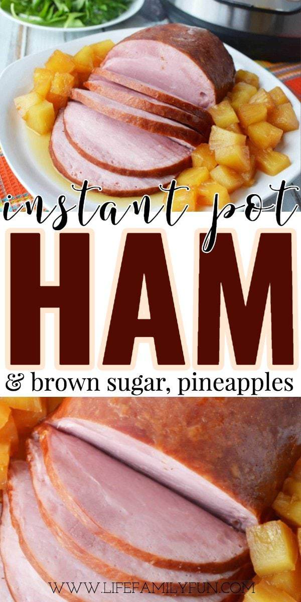 instant pot ham and brown sugar with pineapples