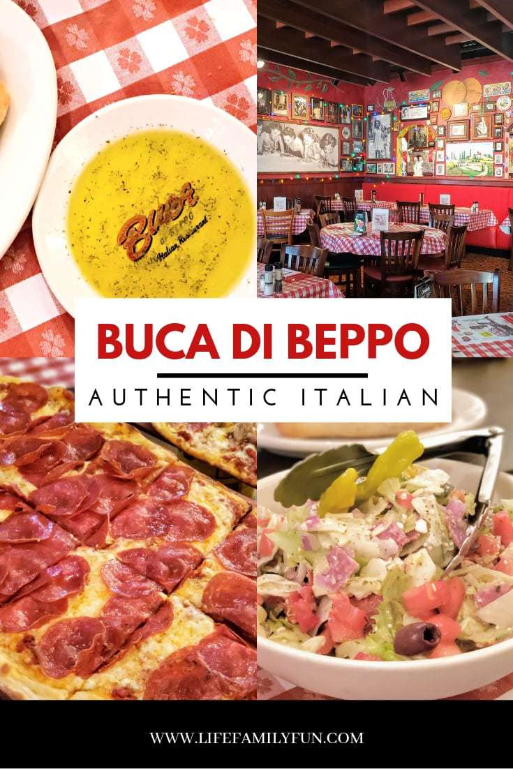 From appetizers to salads, and entree's, you're certain to love all the choices at Buca di Beppo. Start your meal with their perfectly fried calamari and then order a perfectly cooked Spicy Arrabbiata pizza to share. Your table will not go hungry will everything that can be eaten. Don't forget to save room for dessert! With choices like homemade cheesecake and gelato, it's the perfect ending to a perfectly authentic Italian meal. #BucadiBeppo #OrlandoRestaurants