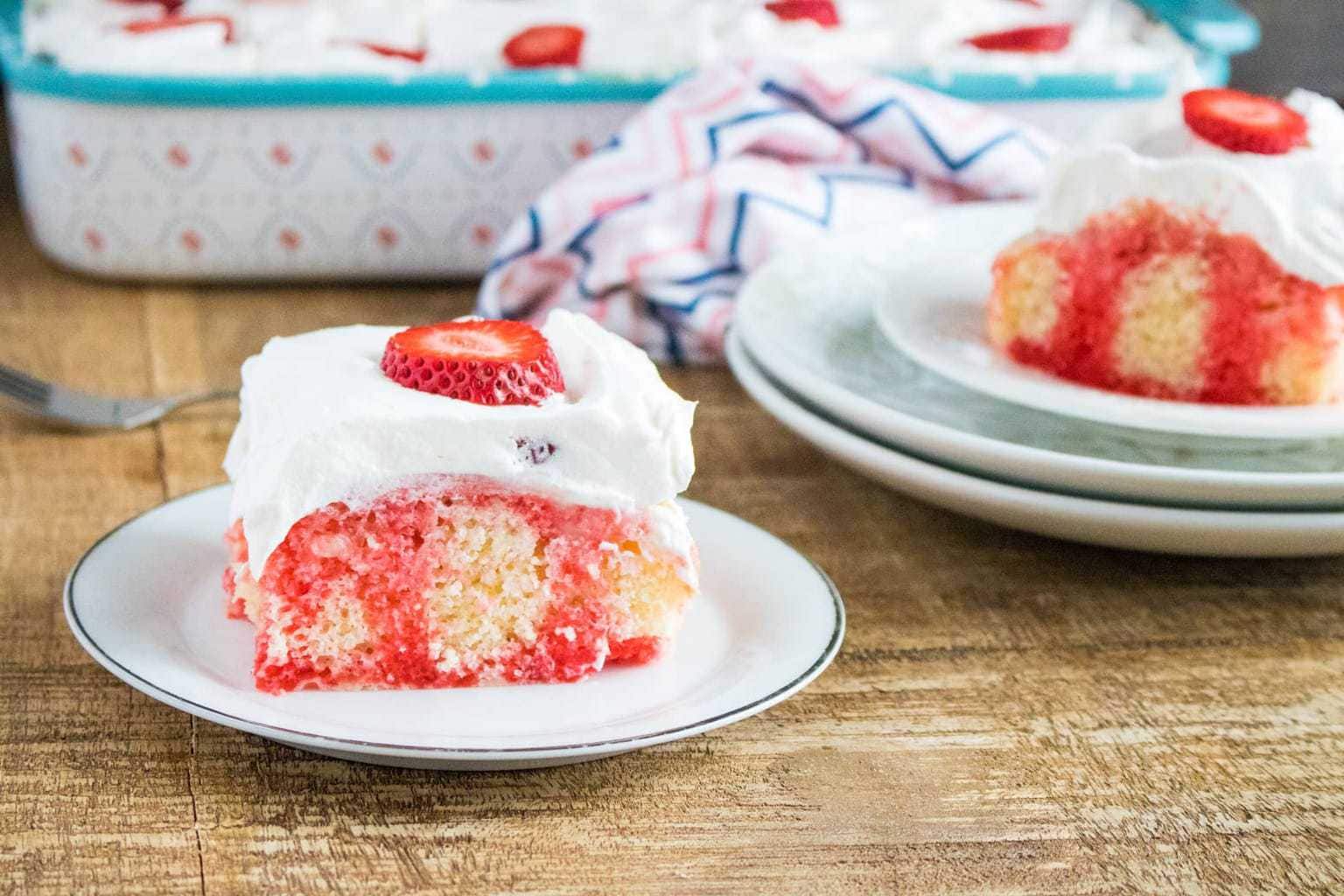 Strawberry Poke Cake Dessert
