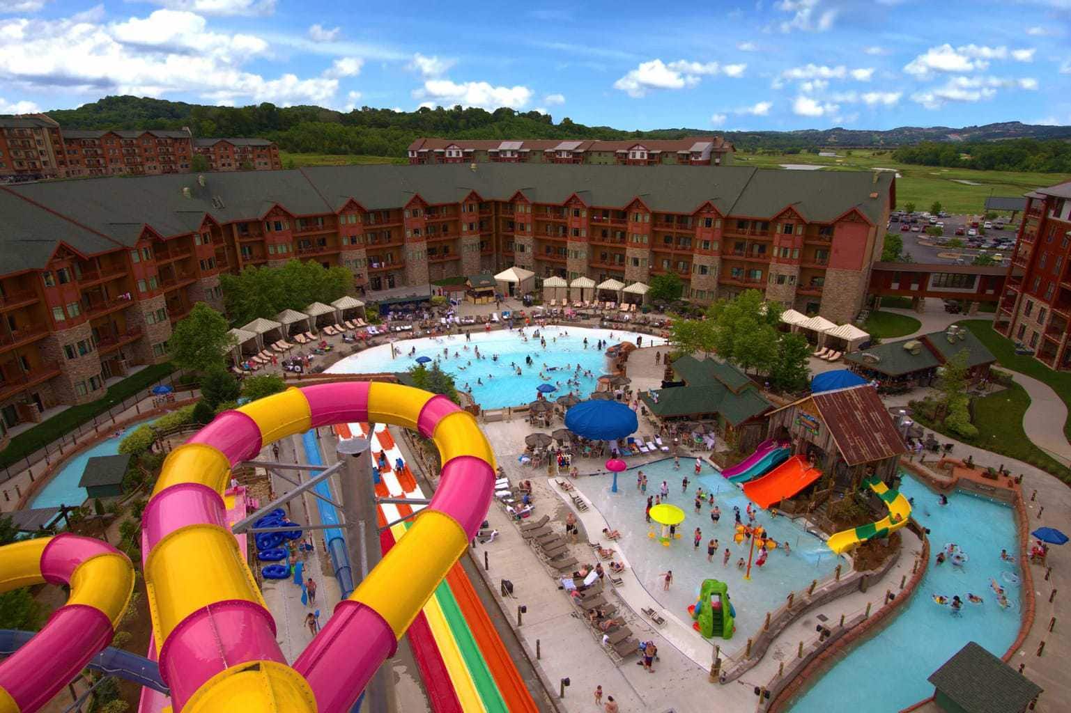 Lake Wilderness outdoor waterpark tower view