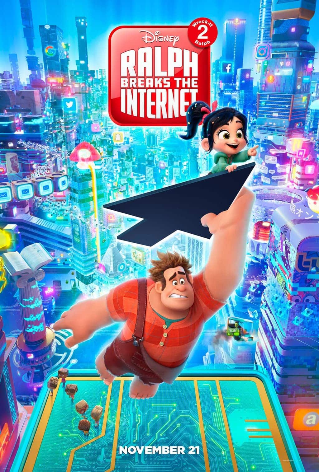 Ralph Breaks The Internet - Wreck-It Ralph Poster - Movie premier November 21st