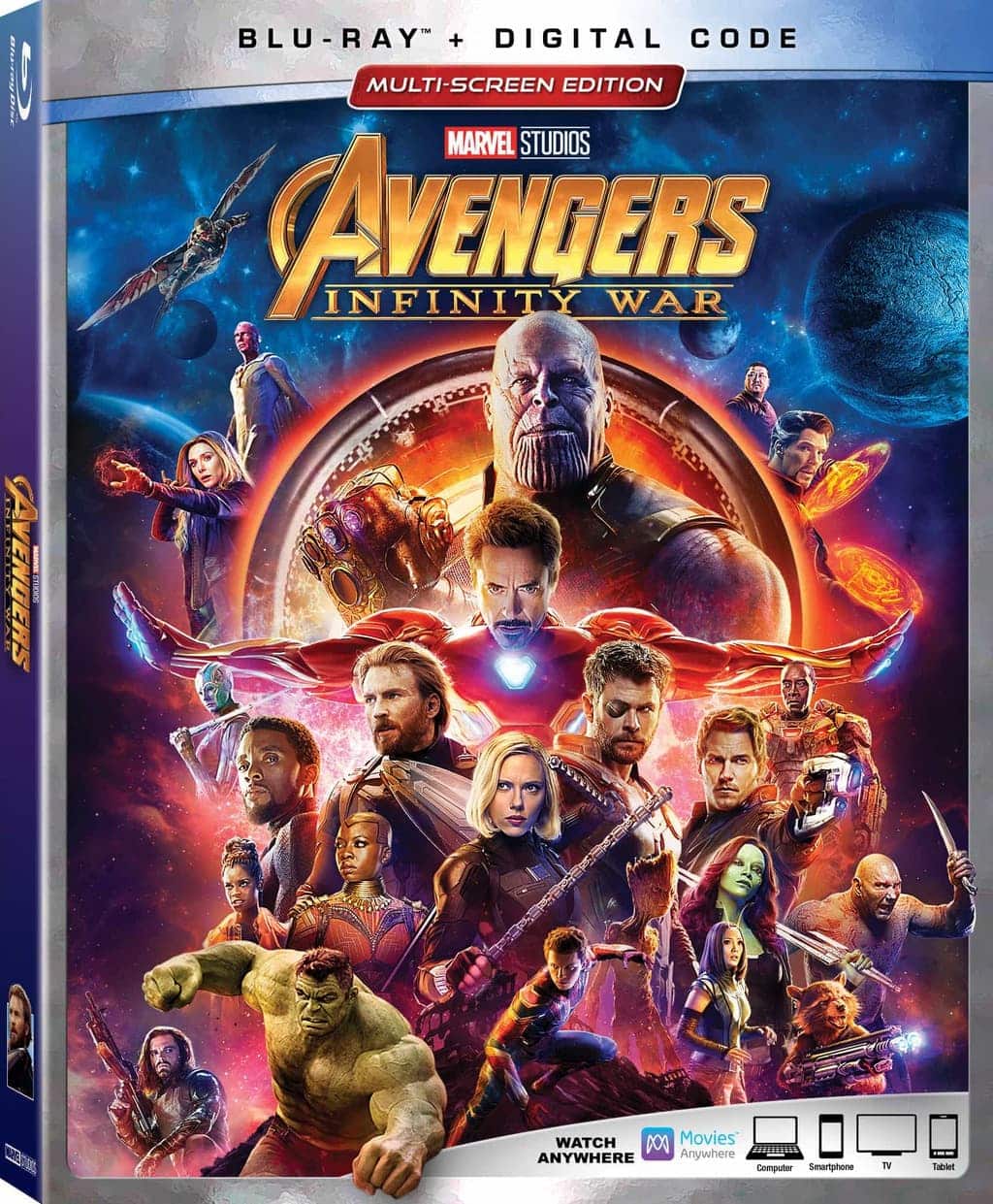 Avengers Infinity War BluRay and DVD