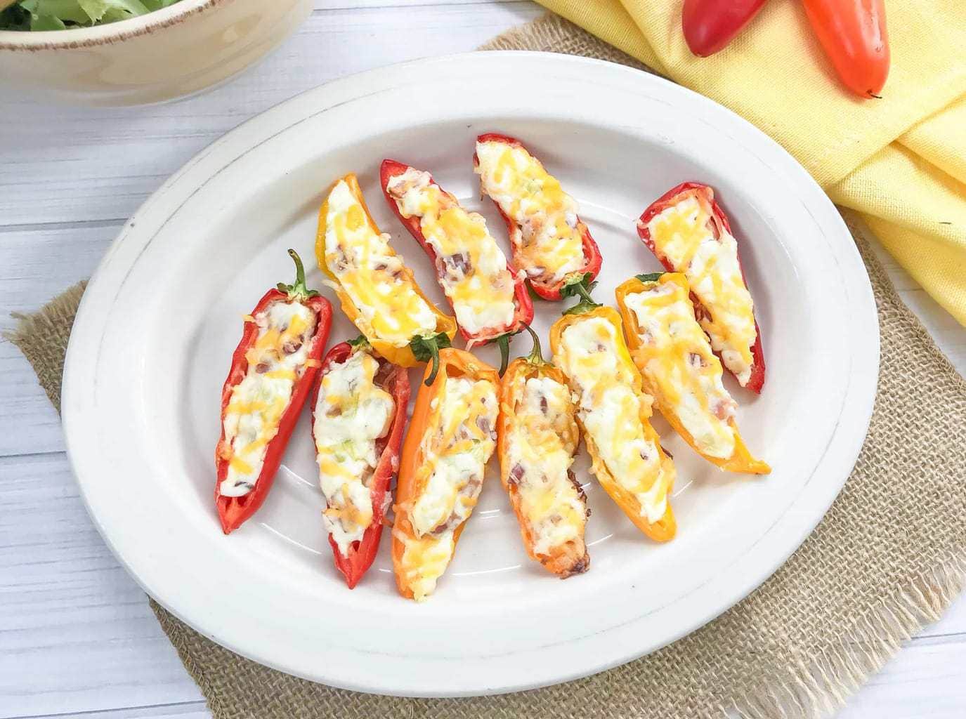 Cream Cheese Stuffed Peppers With Bacon