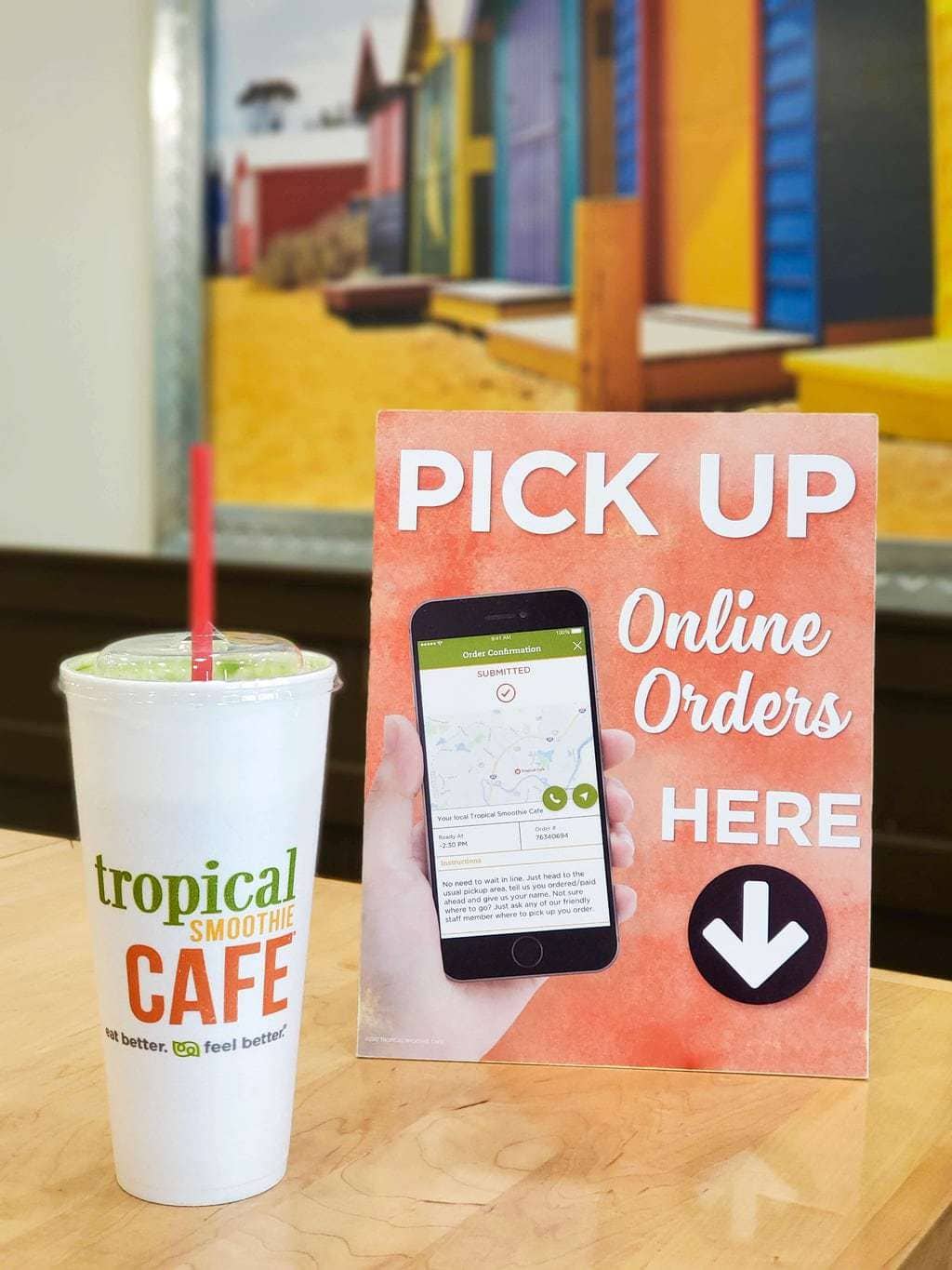 tropical smoothie cafe app for online orders