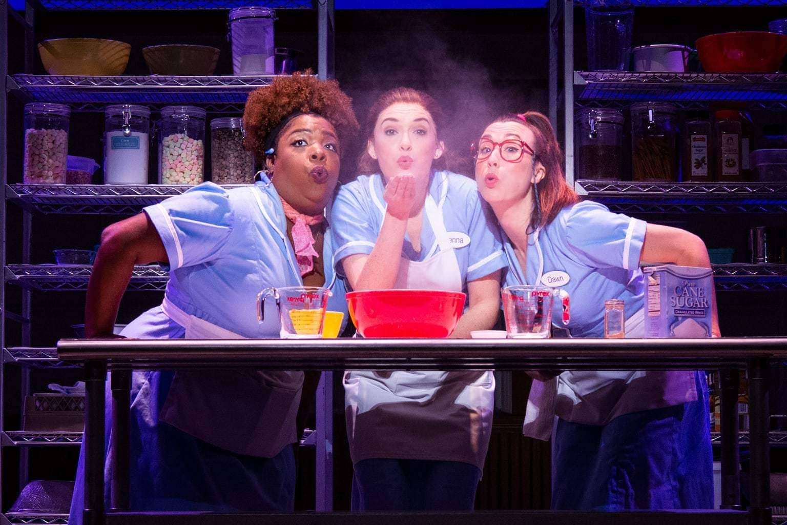 Maiesha McQueen, Christine Dwyer and Jessie Shelton in the Tour of Waitress Credit Philicia Endelman DSC_1295