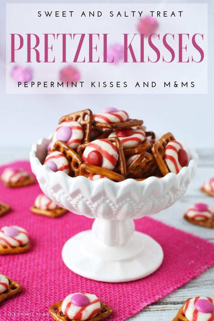 Who doesn't love the texture of crispy and sweet? These M&M Peppermint Pretzel Kisses are a delicious treat to make and share with the ones that you love! 