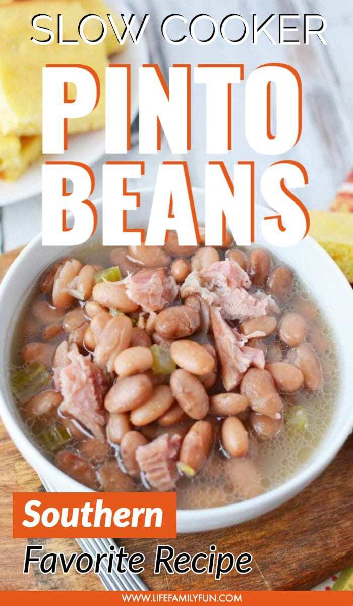 Slow Cooker Pinto Beans and Ham Bone