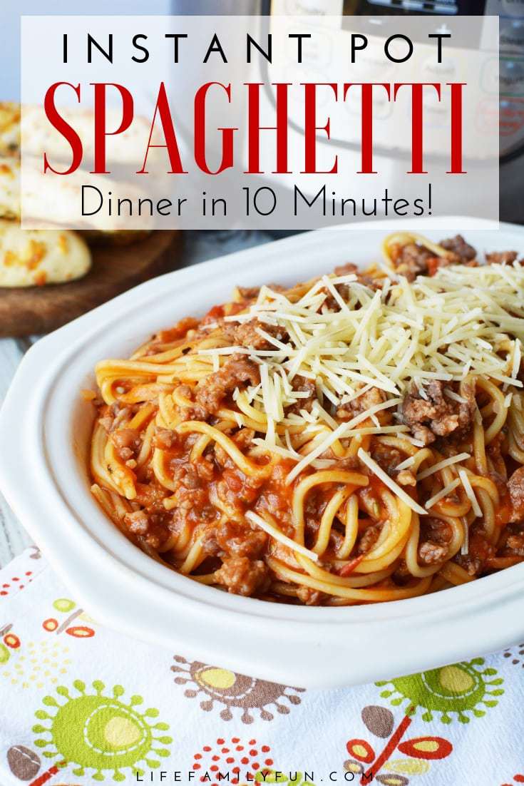 Instant Pot Spaghetti and Italian Sausage - Dinner In 10 Minutes!