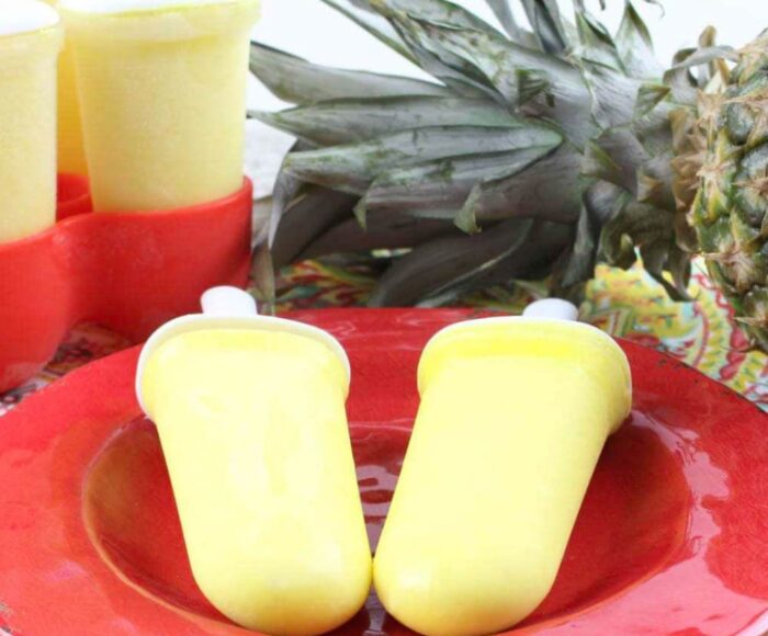 Dole Whip Popsicles With Pineapples