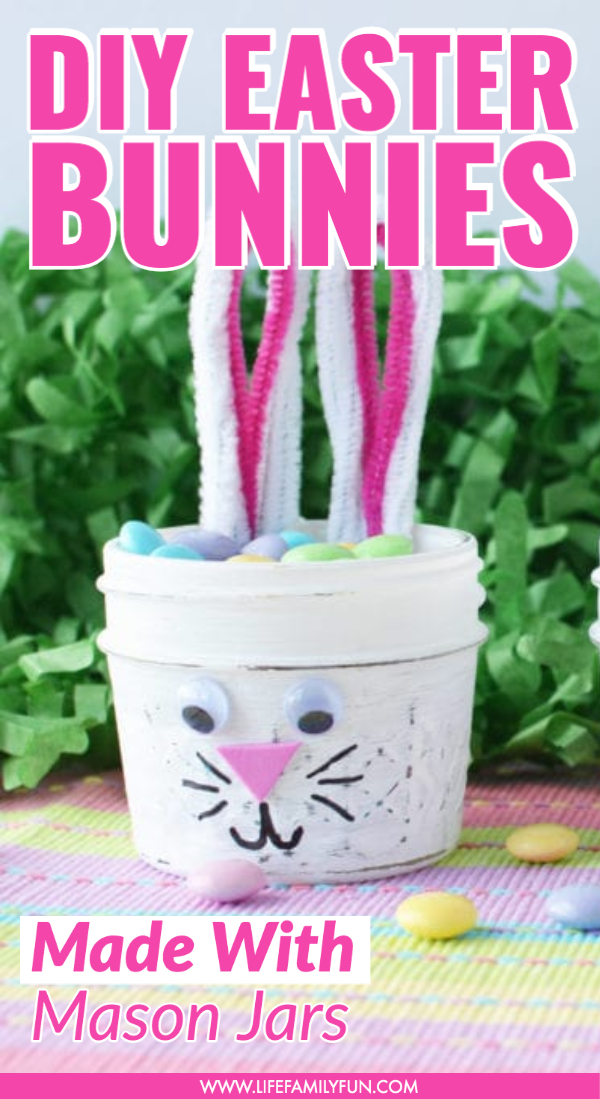 DIY Easter Bunny Jars- An Adorable and Easy Craft for Spring