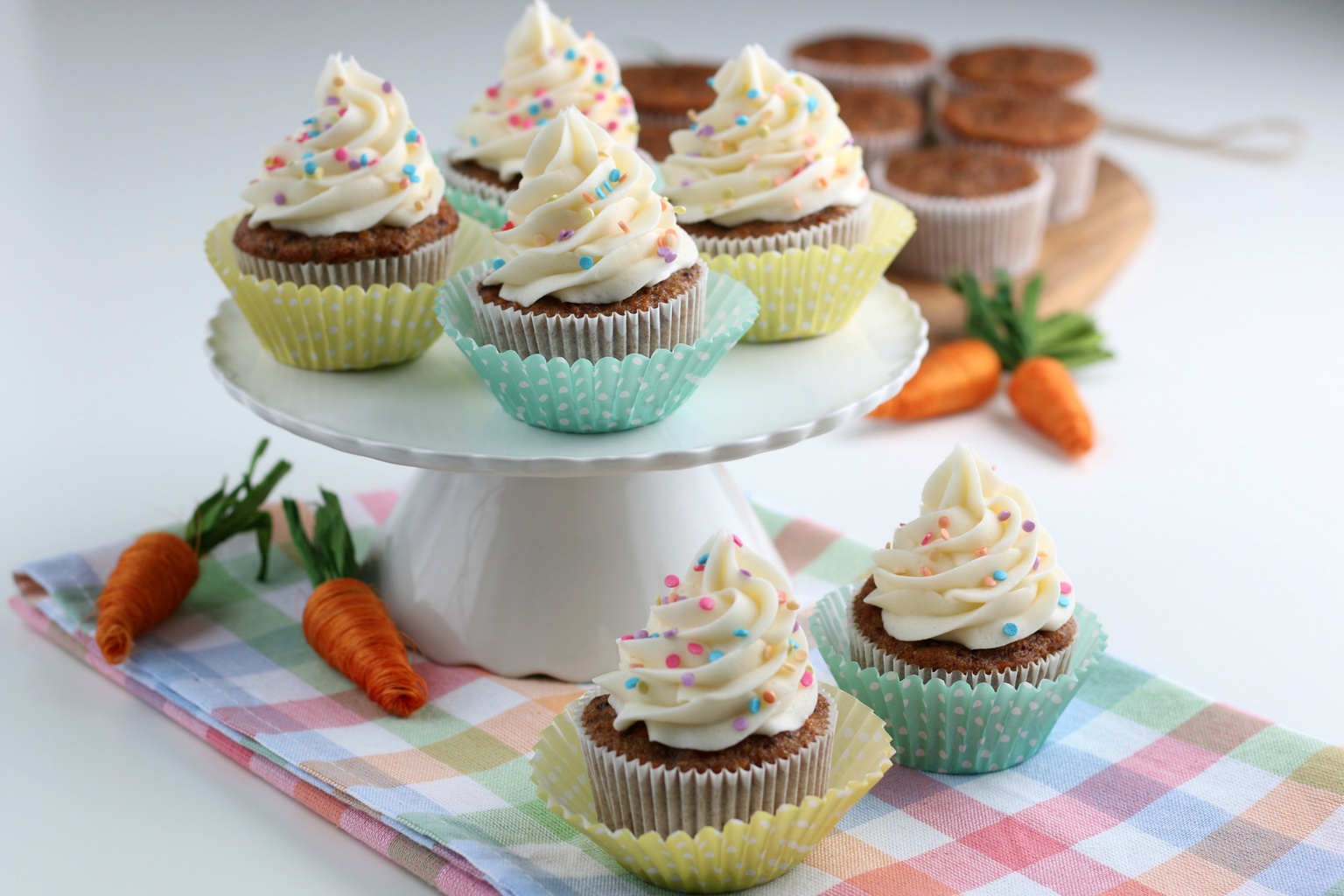 These carrot cake cupcakes are the best. And I'm not just saying that because it's my recipe. The carrot cake and cream cheese frosting ratio is a perfect balance making each and every bite mouth-watering good. I'm literally craving them right now as I'm sharing this recipe with each and every one of you.  If you're looking for a homemade cupcake recipe that everyone is going to love, these Carrot Cake cupcakes need to be on your radar. 