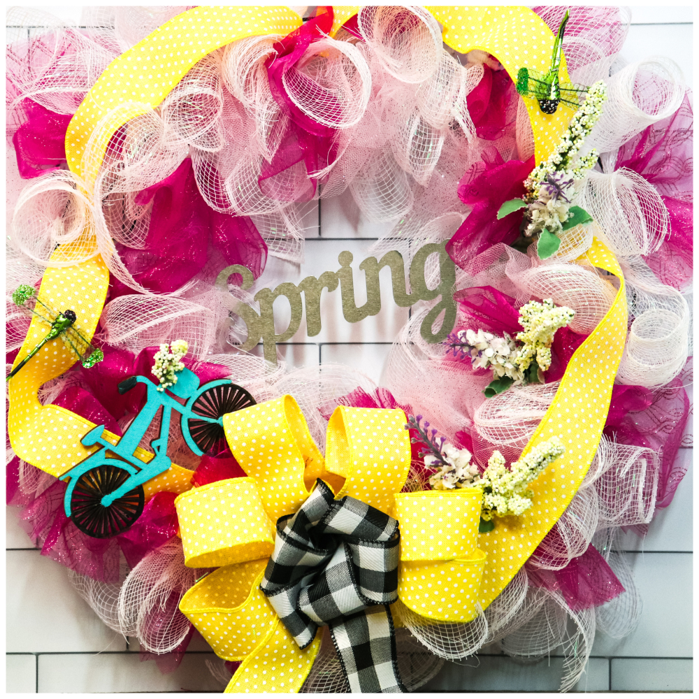 Diy Spring Wreath Make This Inexpensive Deco Mesh For
