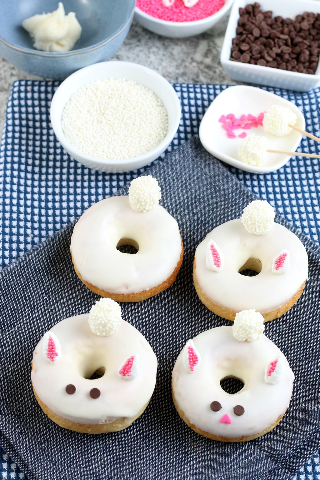 Baked Donuts Recipe, Easter Dessert, Easter Donoughts, Baked Donuts