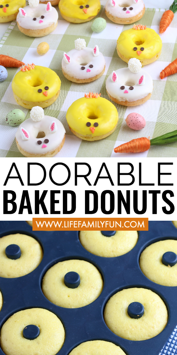 baked donuts, easter donuts, baked donuts recipe