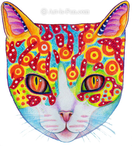 A Colorful Cosmic Cat