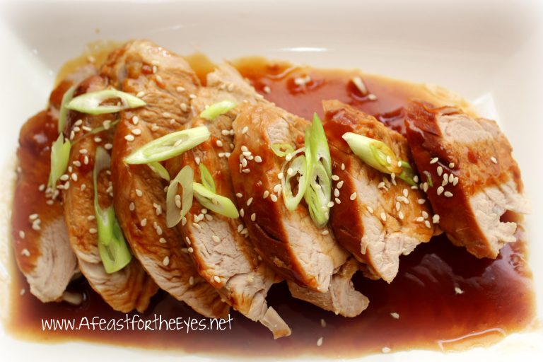 Asian Pork Tenderloin with a Honey-Soy Glaze Sauce