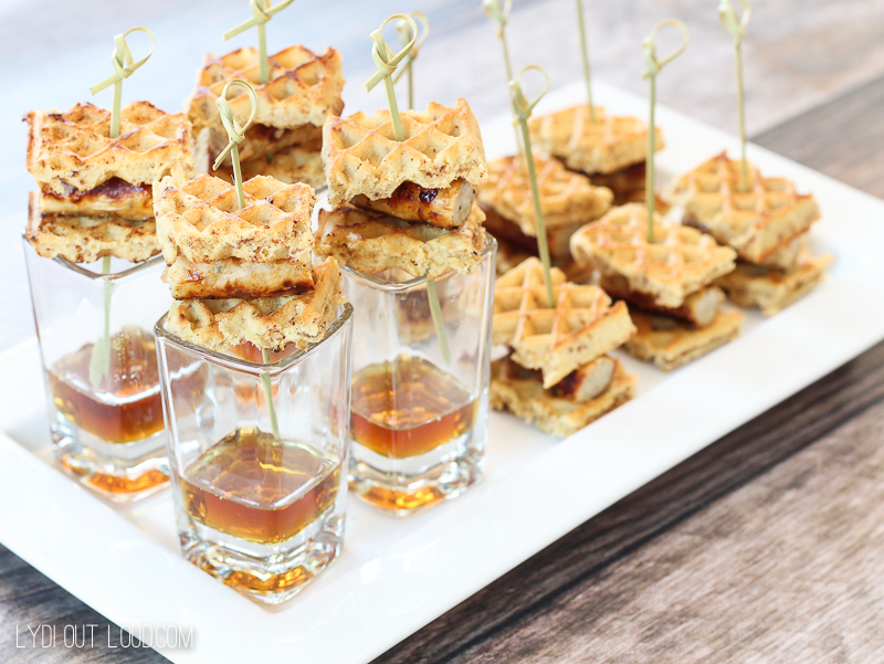 Bite-Size Chicken and Waffles Appetizer