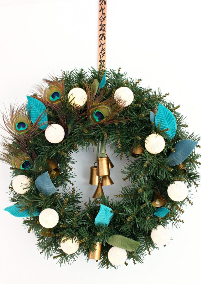 Boho wreath for Christmas