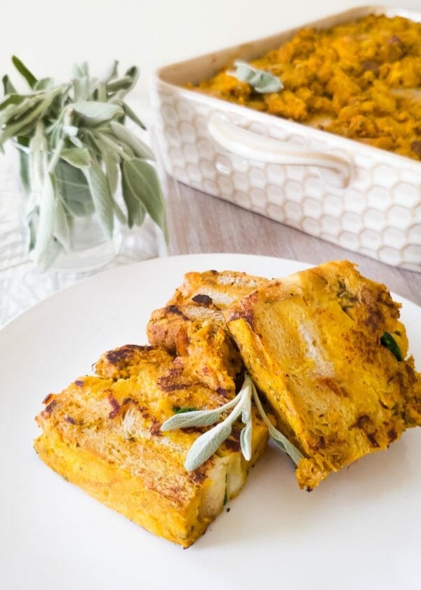 Breakfast Casserole with Butternut Squash and Kale