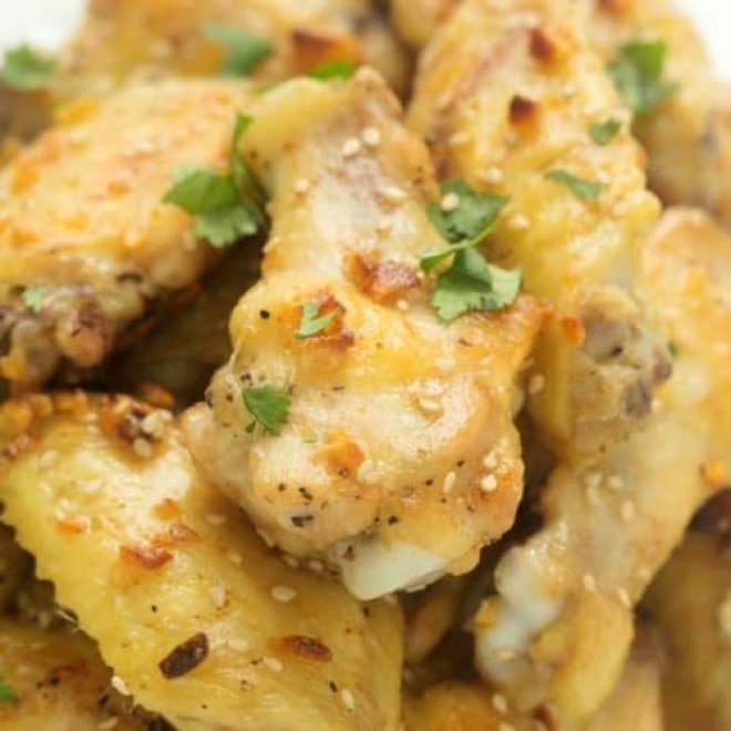 Butter and Garlic Chicken Wings