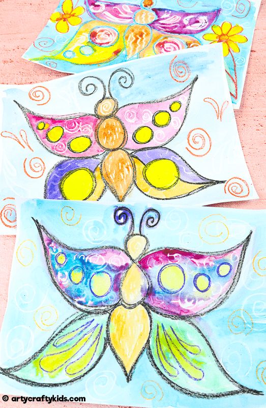 Butterfly Flow Drawing for Kids