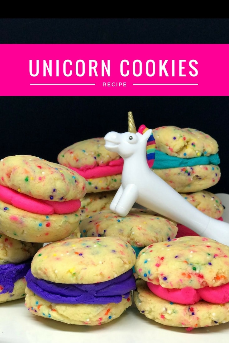 Cake Mix Unicorn Cookies