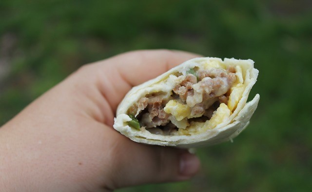 Camping Breakfast Burrito
