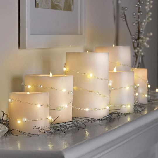 Candles With Fairy Lights