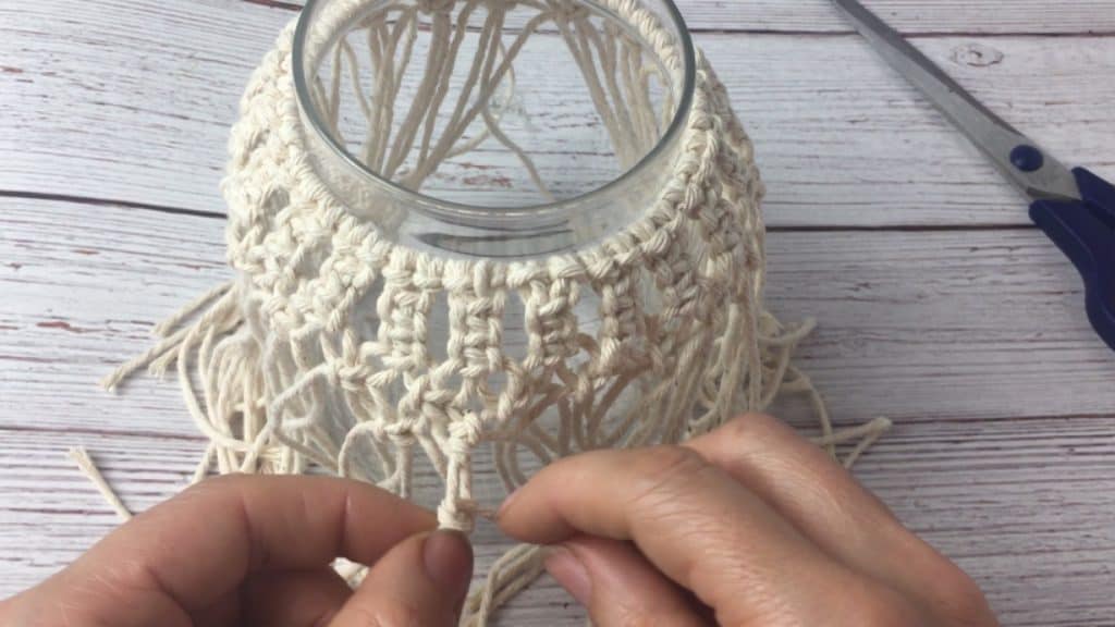 Candles With Macrame