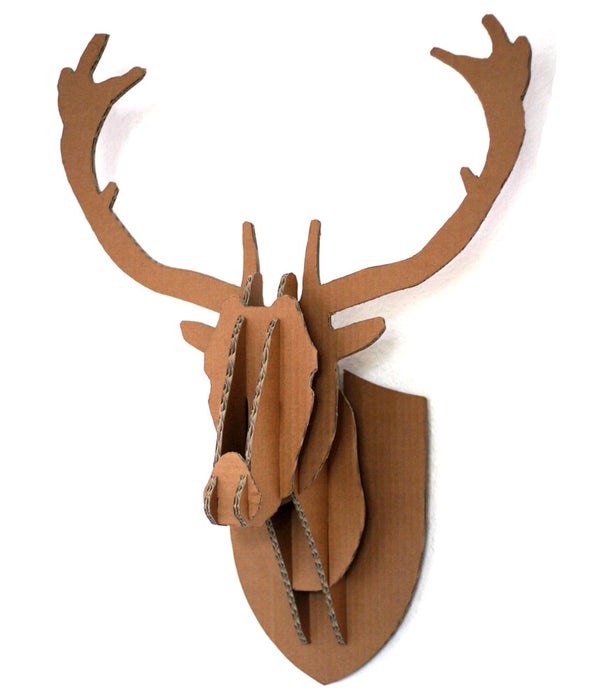 Cardboard Deer Head