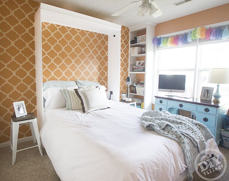 Chic Guest Room Murphy Bed