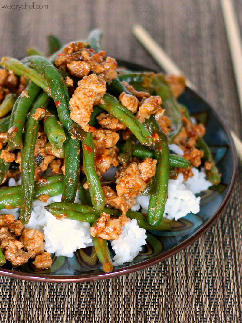 Chinese Green Beans with Ground Turkey