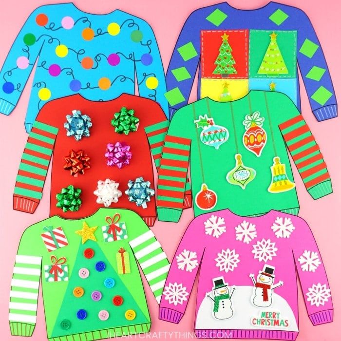 Christmas Sweater Collage