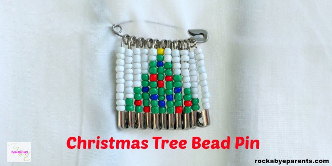 Christmas Tree Bead Pin