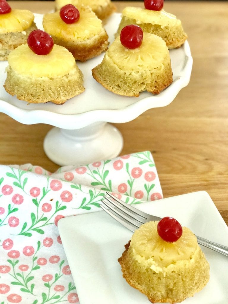 Coconut Flour Pineapple Upside Down Cupcakes