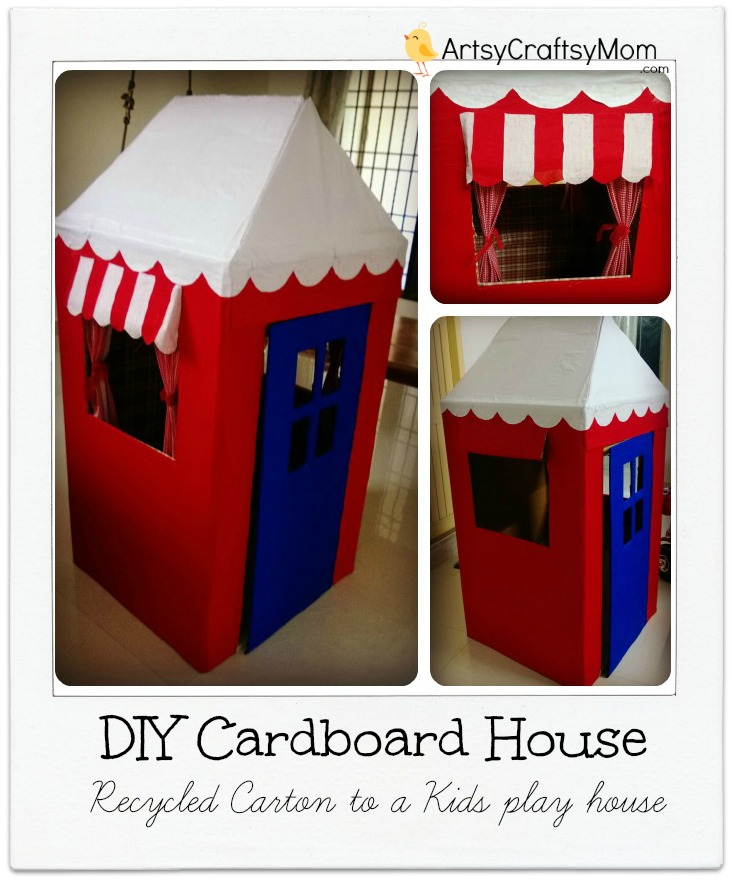 cardboard box house Colorful Upscale Home