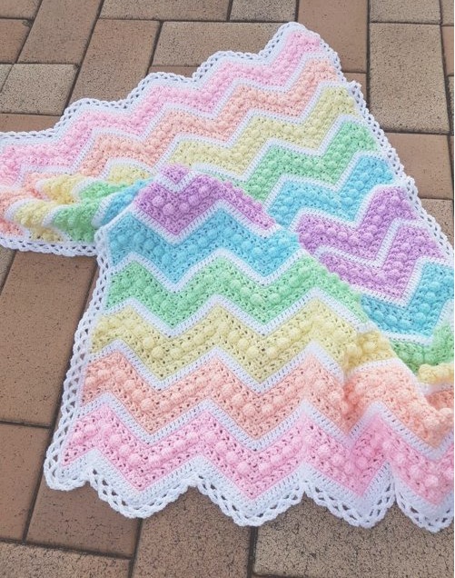 Crochet Blanket Hugs and Kisses
