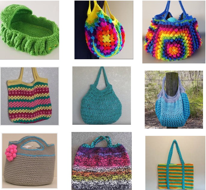 Crochet purses