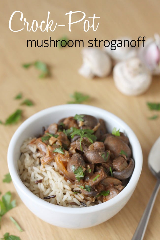 Crockpot Mushroom Stroganoff