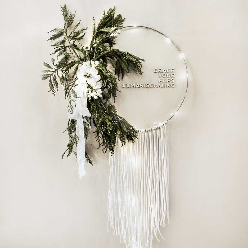 DIY Boho Macrame Christmas Wreath