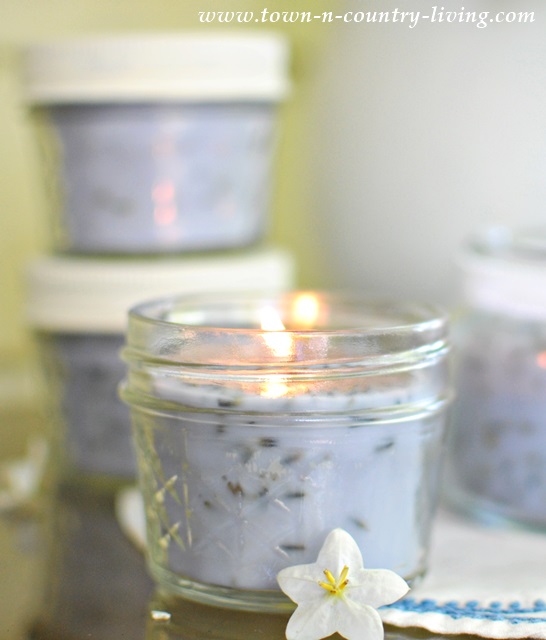 DIY Lavender Candles